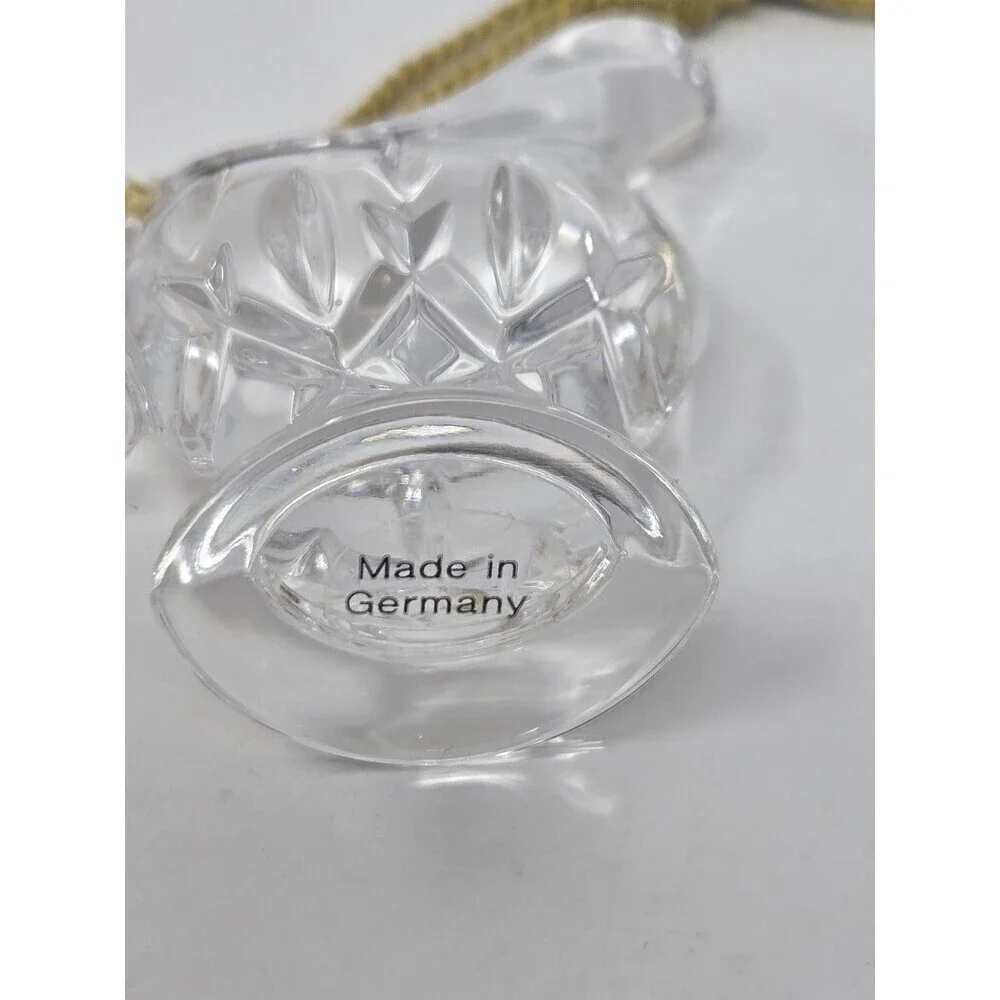 VINTAGE GORHAM LADY ANNE TEA PARTY SET CHRISTMAS ORNAMENT LEAD CRYSTAL GERMANY